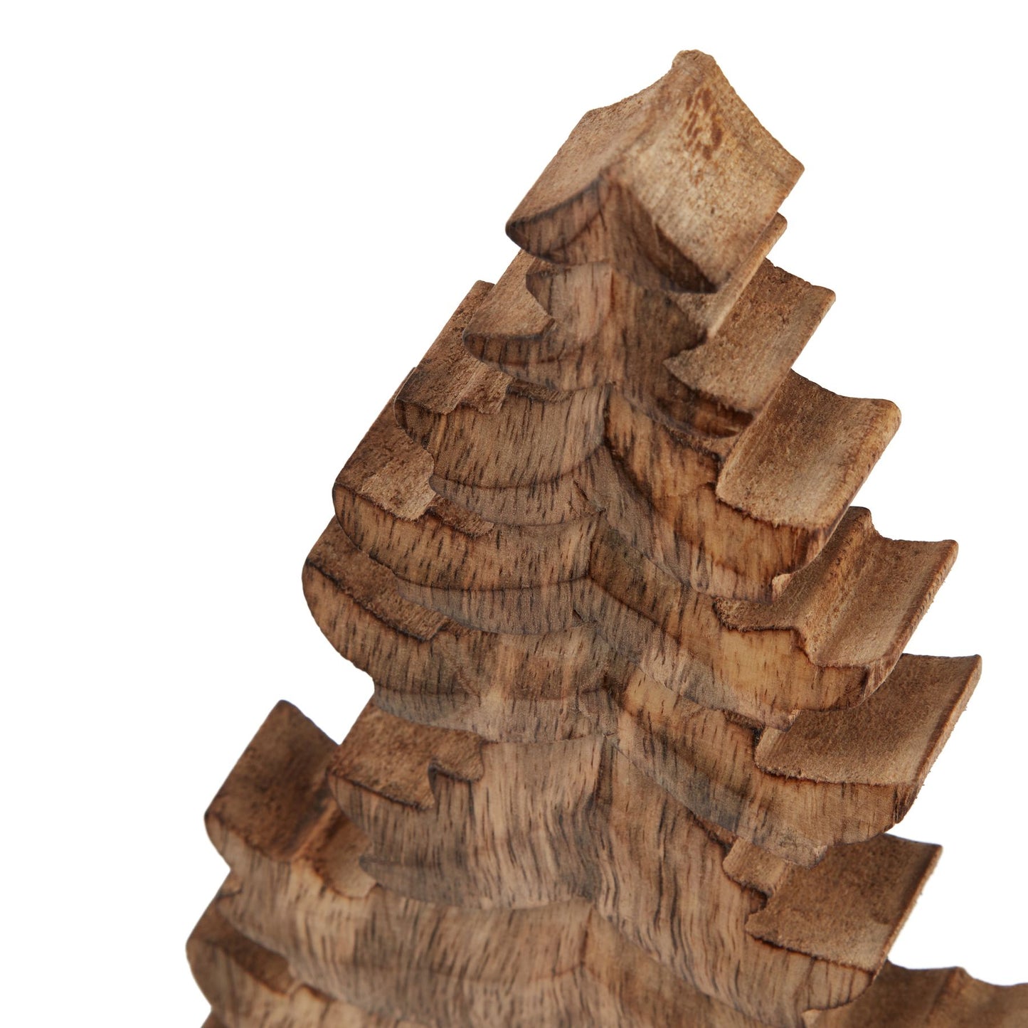 26cm Tall Natural Wooden Christmas Tree Ornament