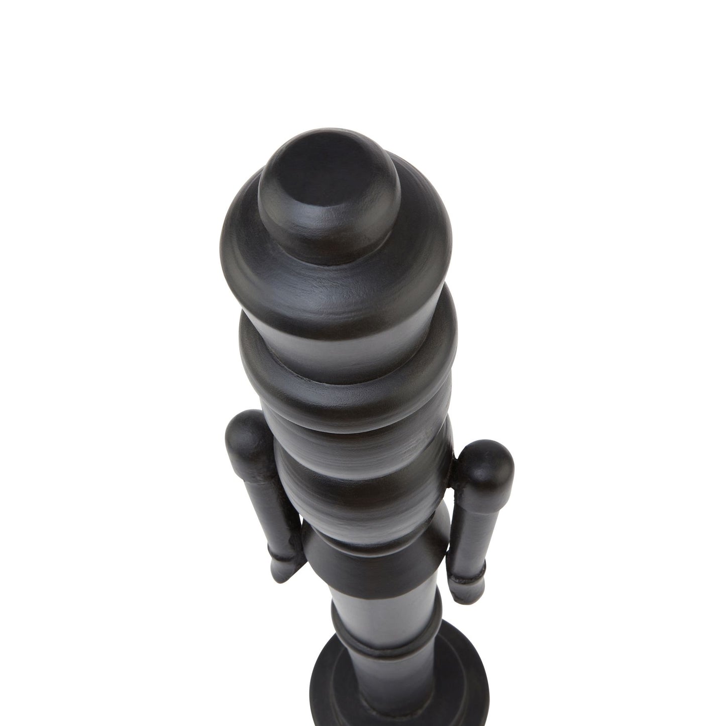 Minimalist Black Wooden Nutcracker Decoration