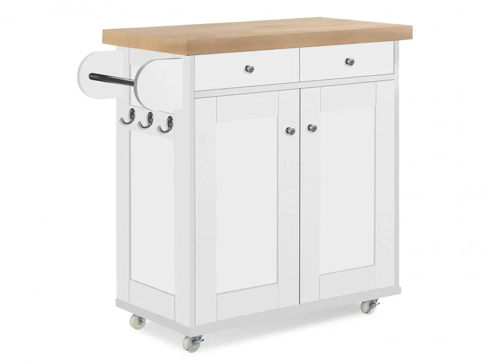 The Heritage Kitchen Island In White