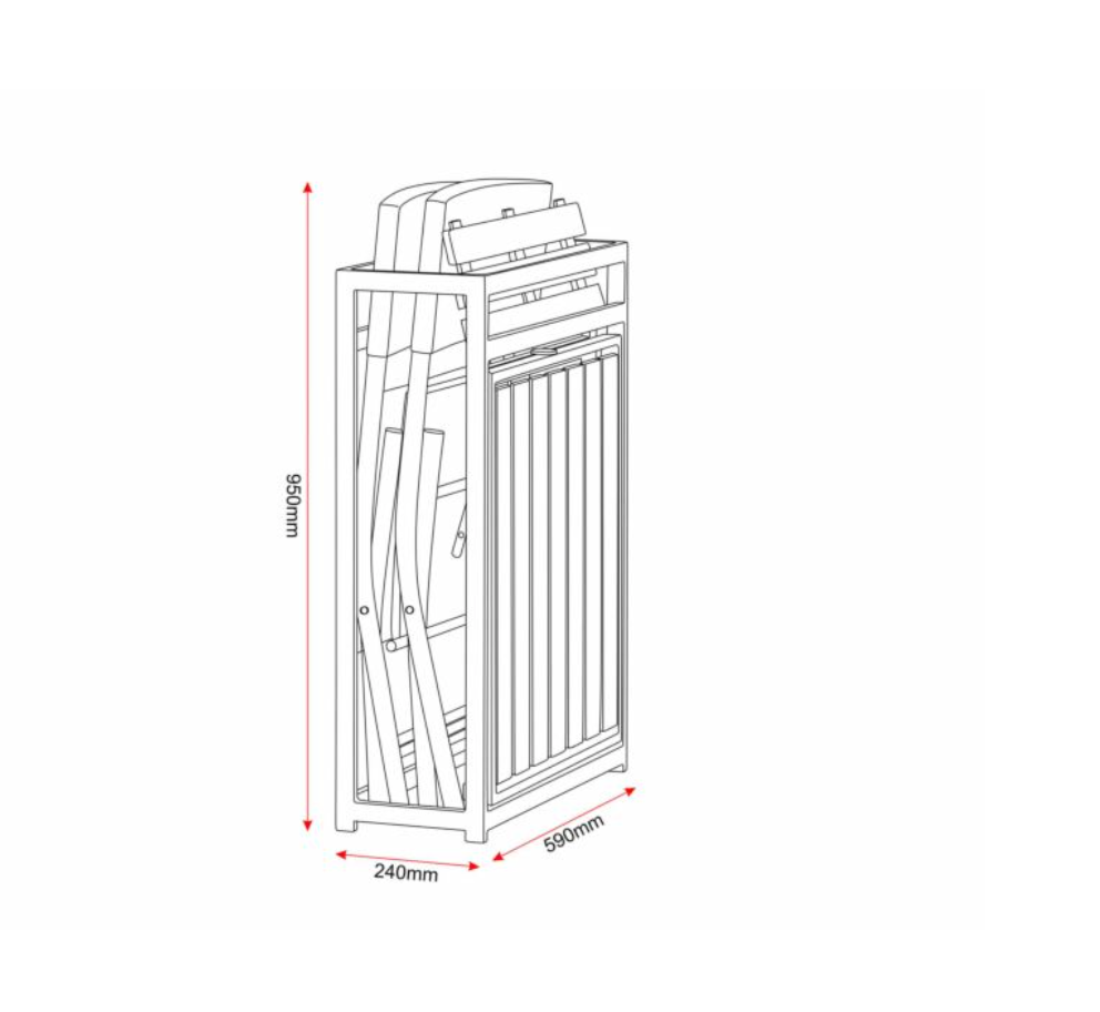 FOLDAWAY 2+1 GARDEN FURNITURE SET BY HARRY CHRISTIAN HOME ESSENTIALS