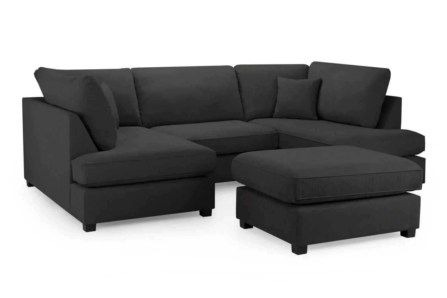 Valencia Cinema U-Shape Sofa In Black