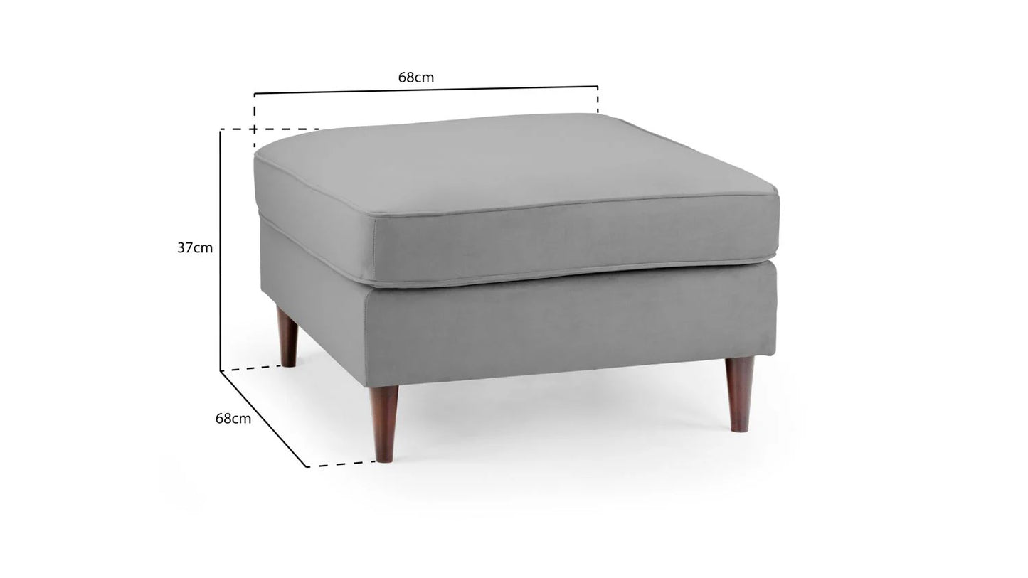 The Ritz Sofa Range Beige Footstool