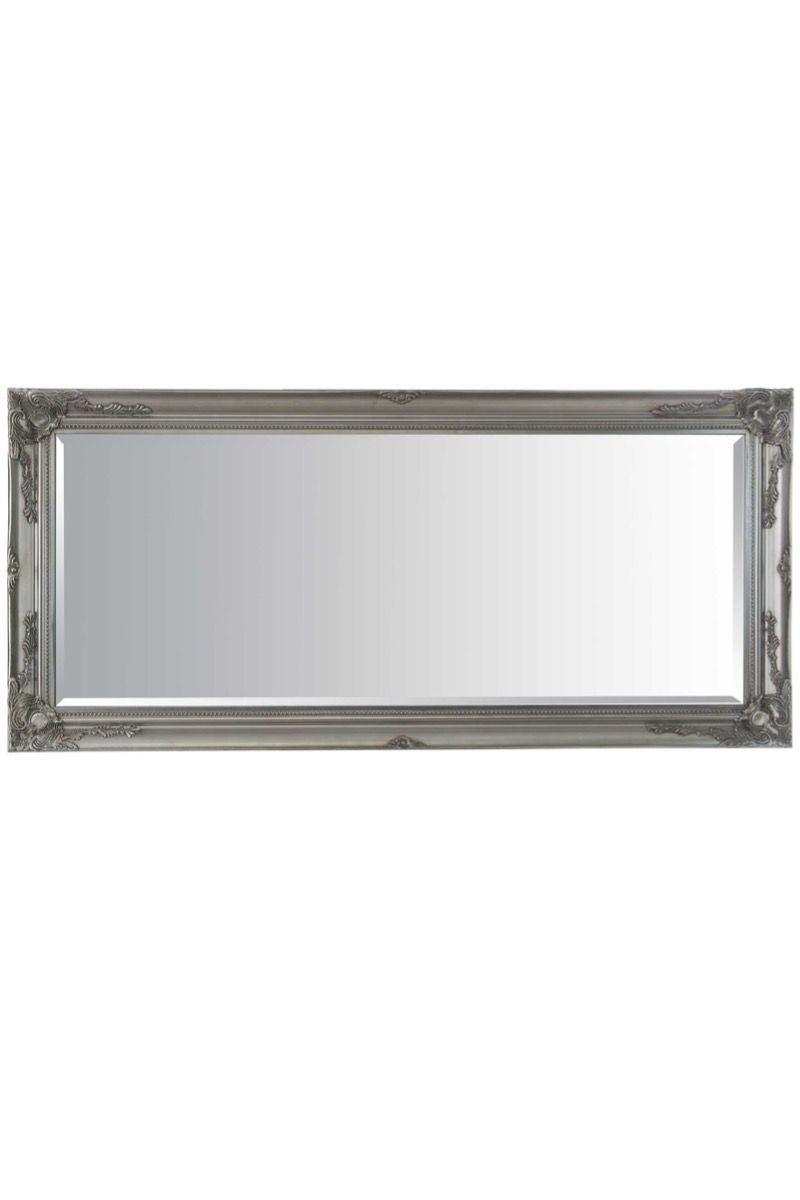 Silver Ornate Full Length Mirror