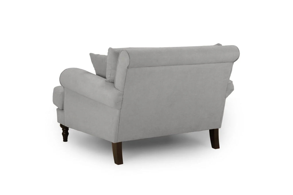 The Sandringham Love Seat Style Armchair In Grey