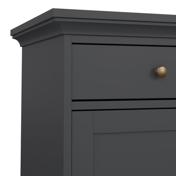 Harry Christian Home Deluxe Shaker Style Matt Grey Living Room Set