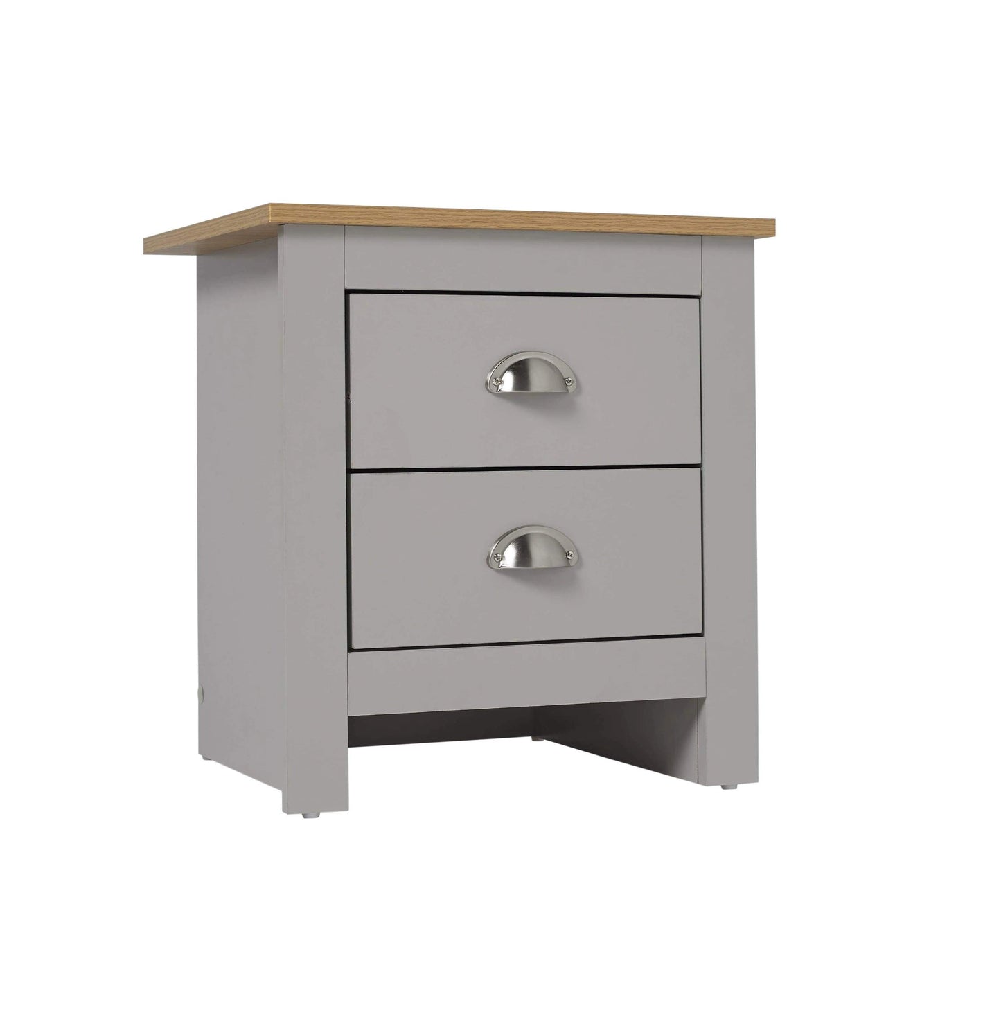 Harry Christian Home Grey And Oak Three Piece Bedroom Furniture Set