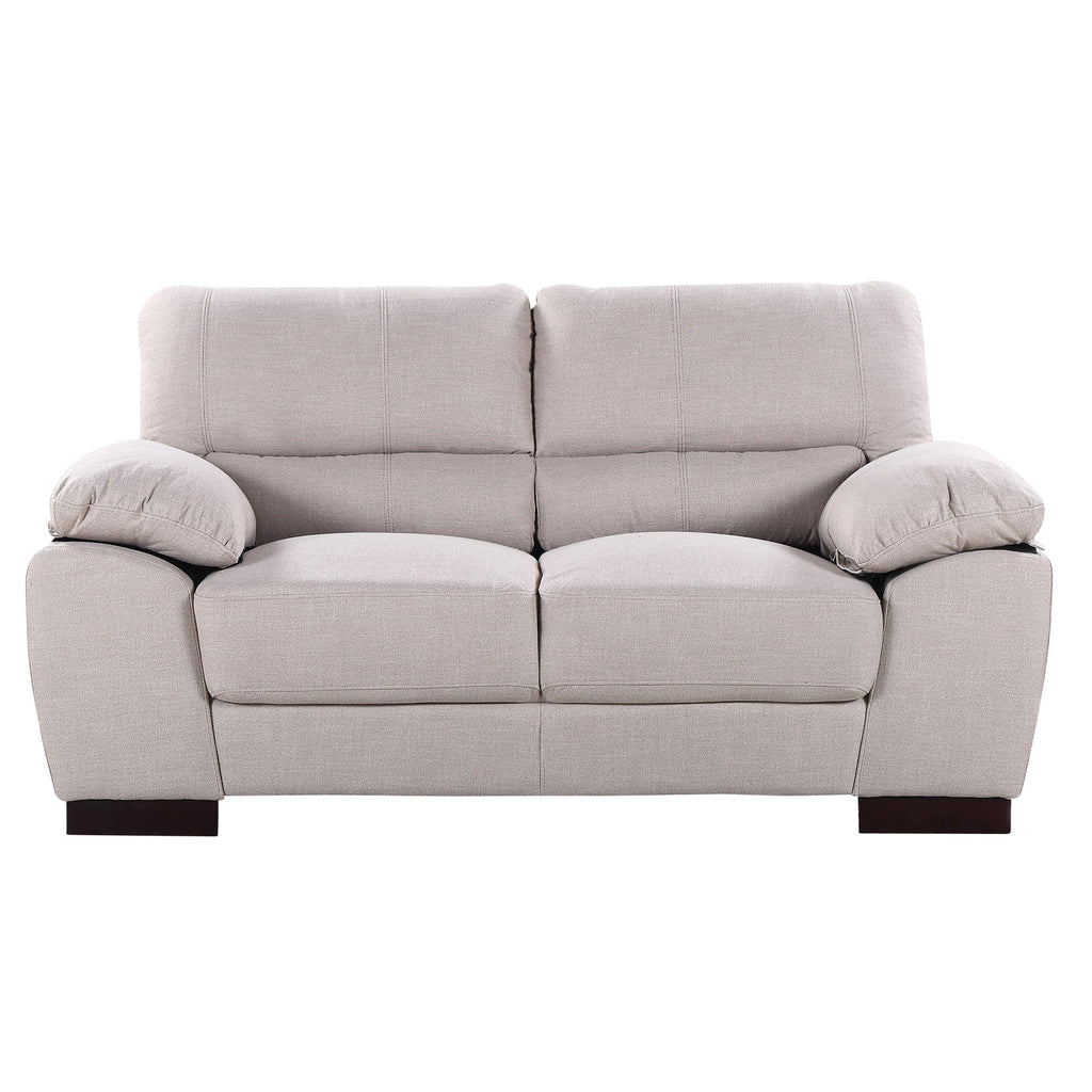 Sand Woven Fabric 2 Seater Sofa