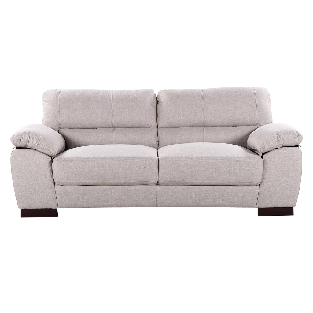 Sand Woven Fabric 3 Seater Sofa