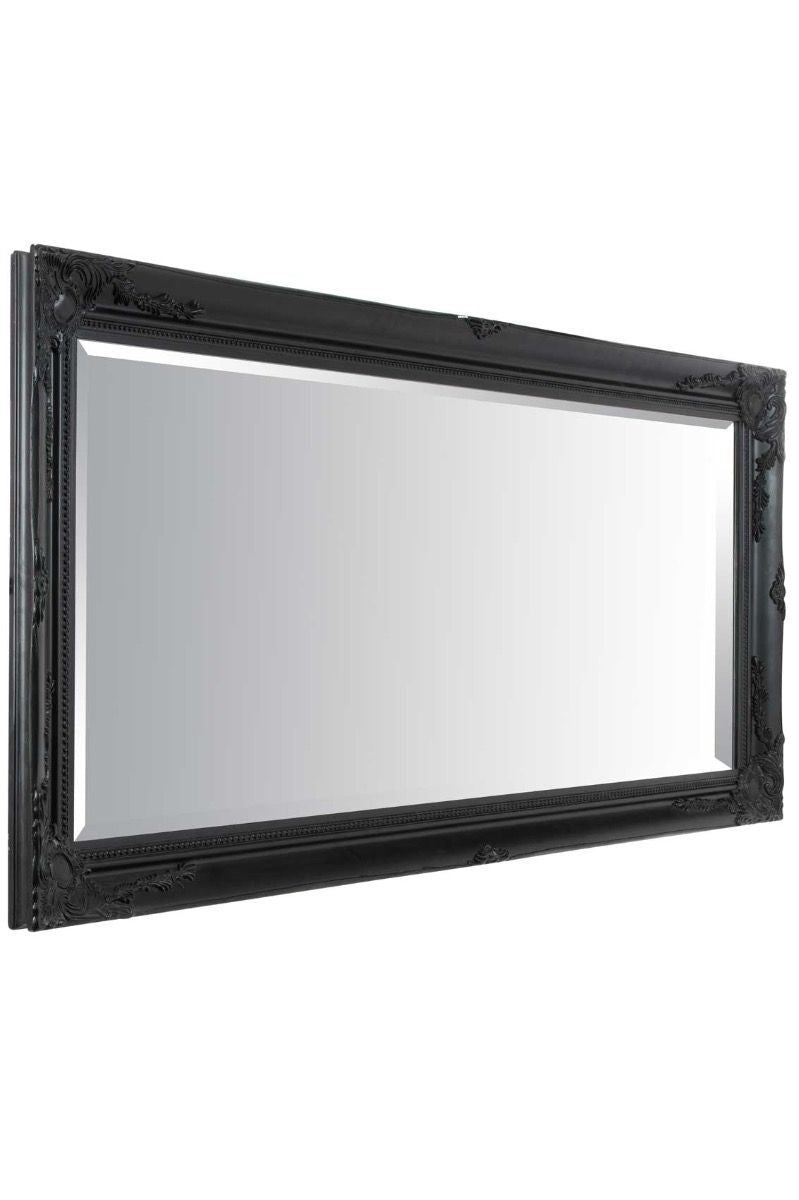 Black Ornate Full Length Mirror