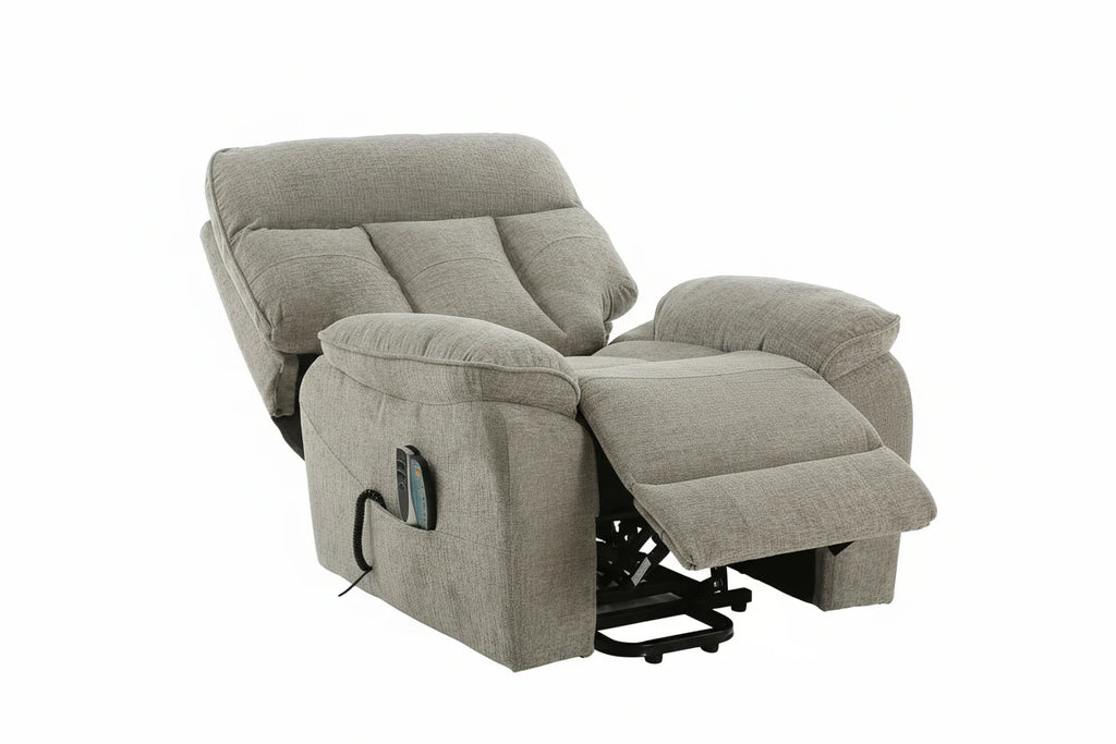 Heritage Home Rise and Recline + Massage + Heat Armchair in Grey