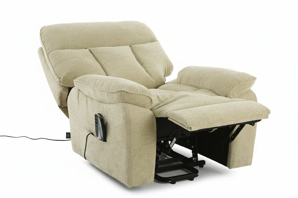 Heritage Home Rise and Recline + Massage + Heat Armchair in Beige