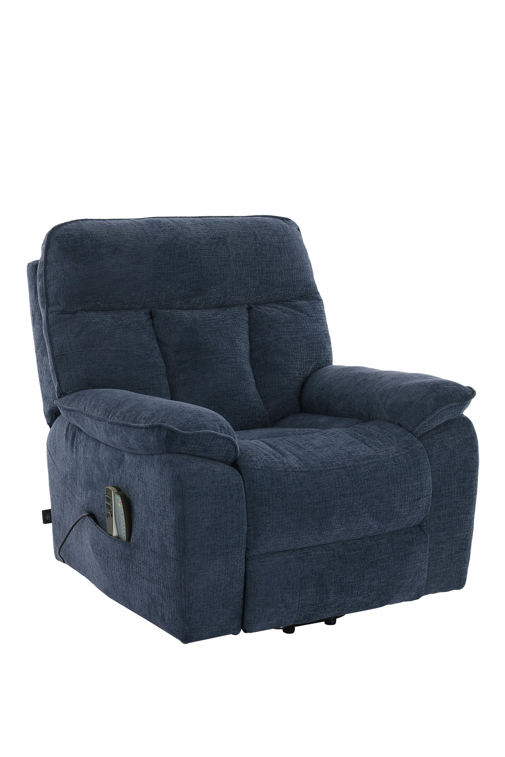 Heritage Home Rise and Recline + Massage + Heat Armchair in Blue