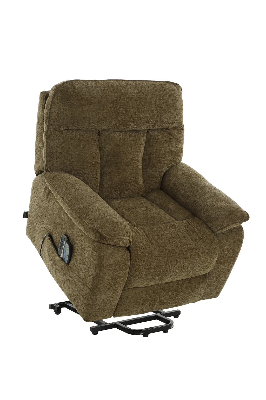 Heritage Home Rise and Recline + Massage + Heat Armchair in Brown