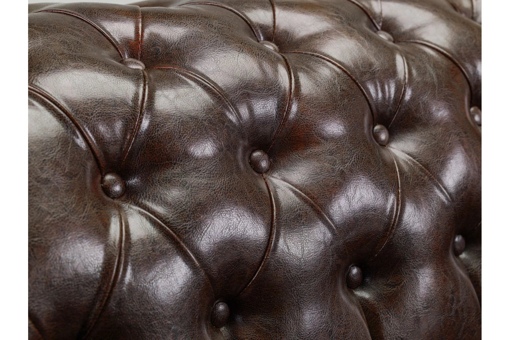 The Lancaster Chesterfield Armchair In Antique Brown Leather