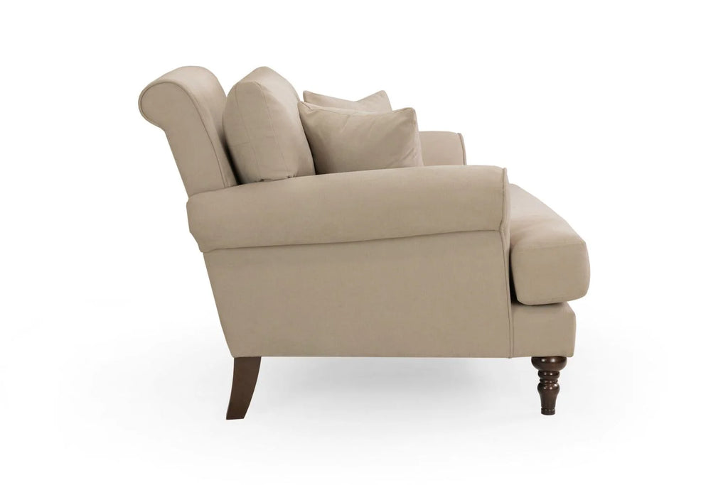 The Sandringham Love Seat Style Armchair In Beige