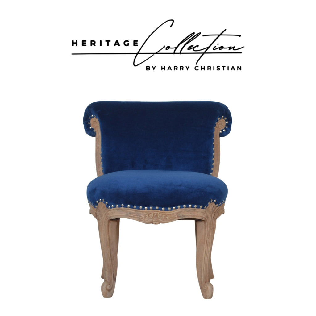 Heritage Collection Royal Blue Studded Chair
