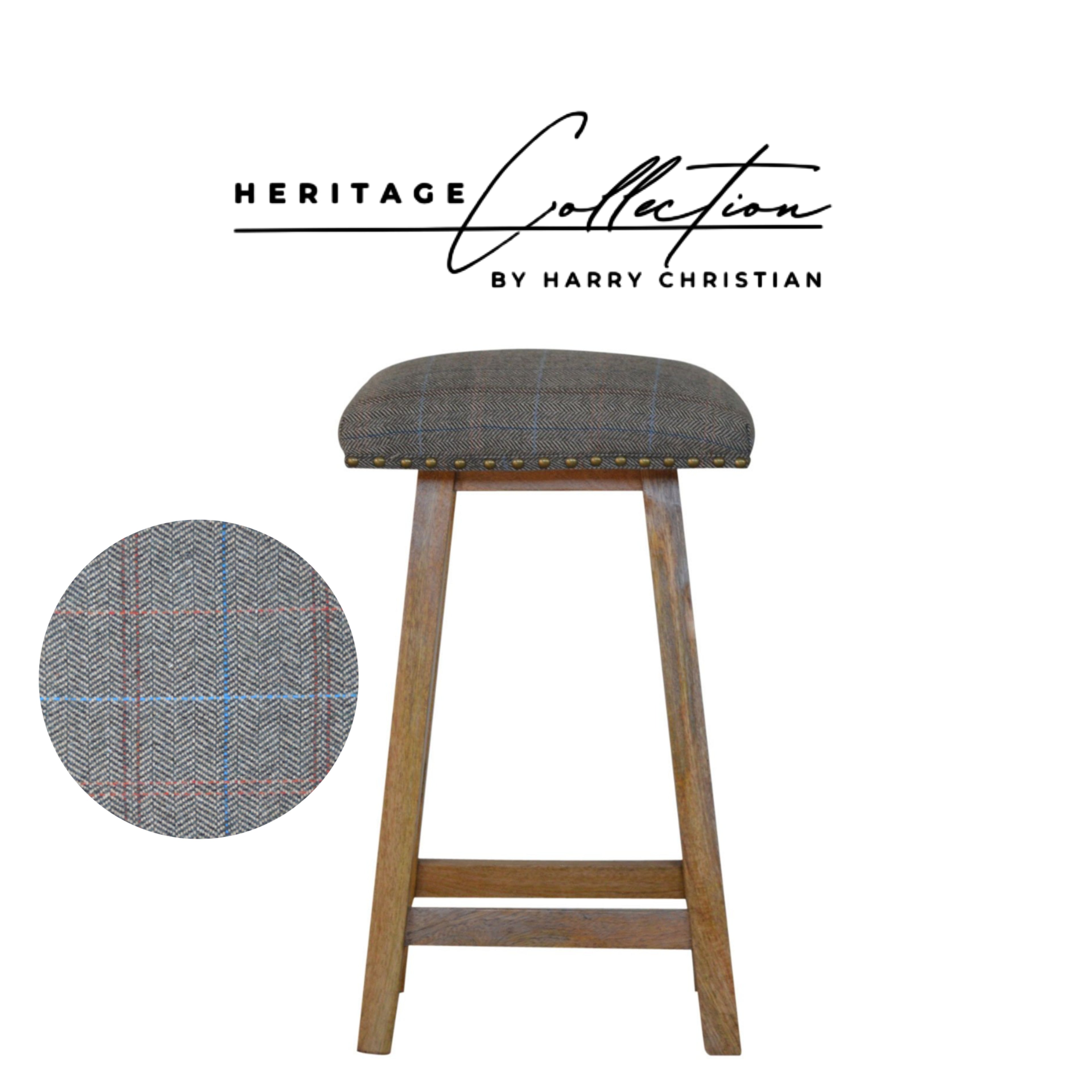 Heritage Collection Multi Tweed Bar Stool
