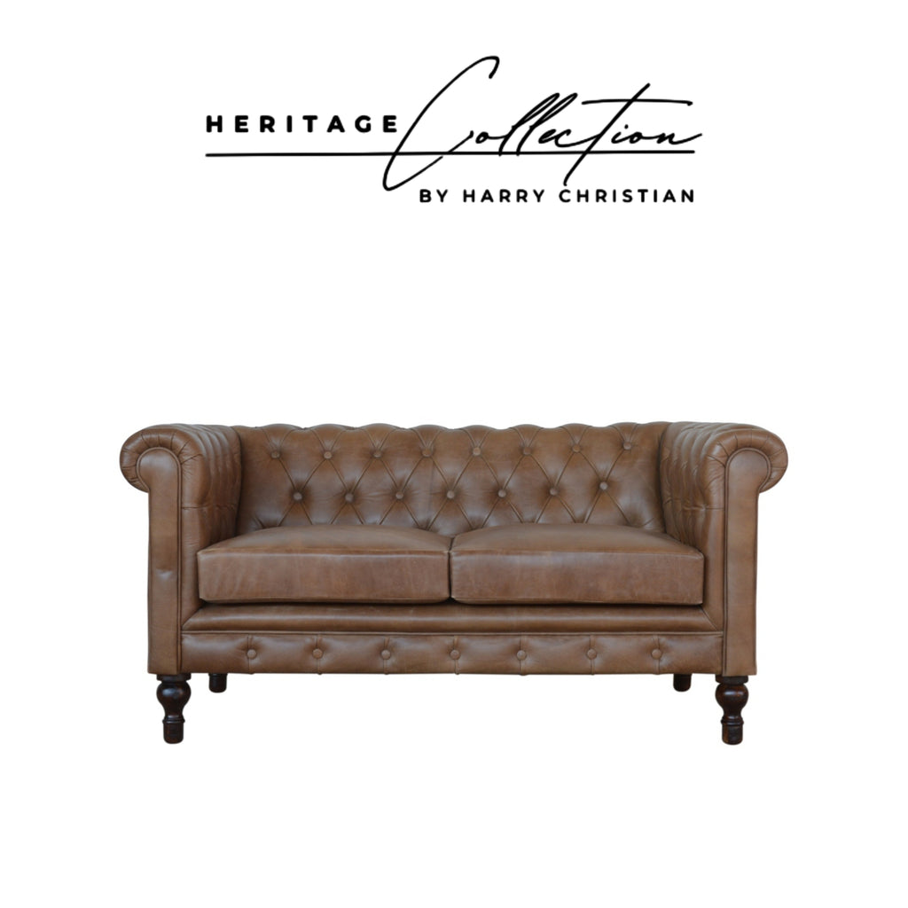 Heritage Collection Buffalo Leather Chesterfield