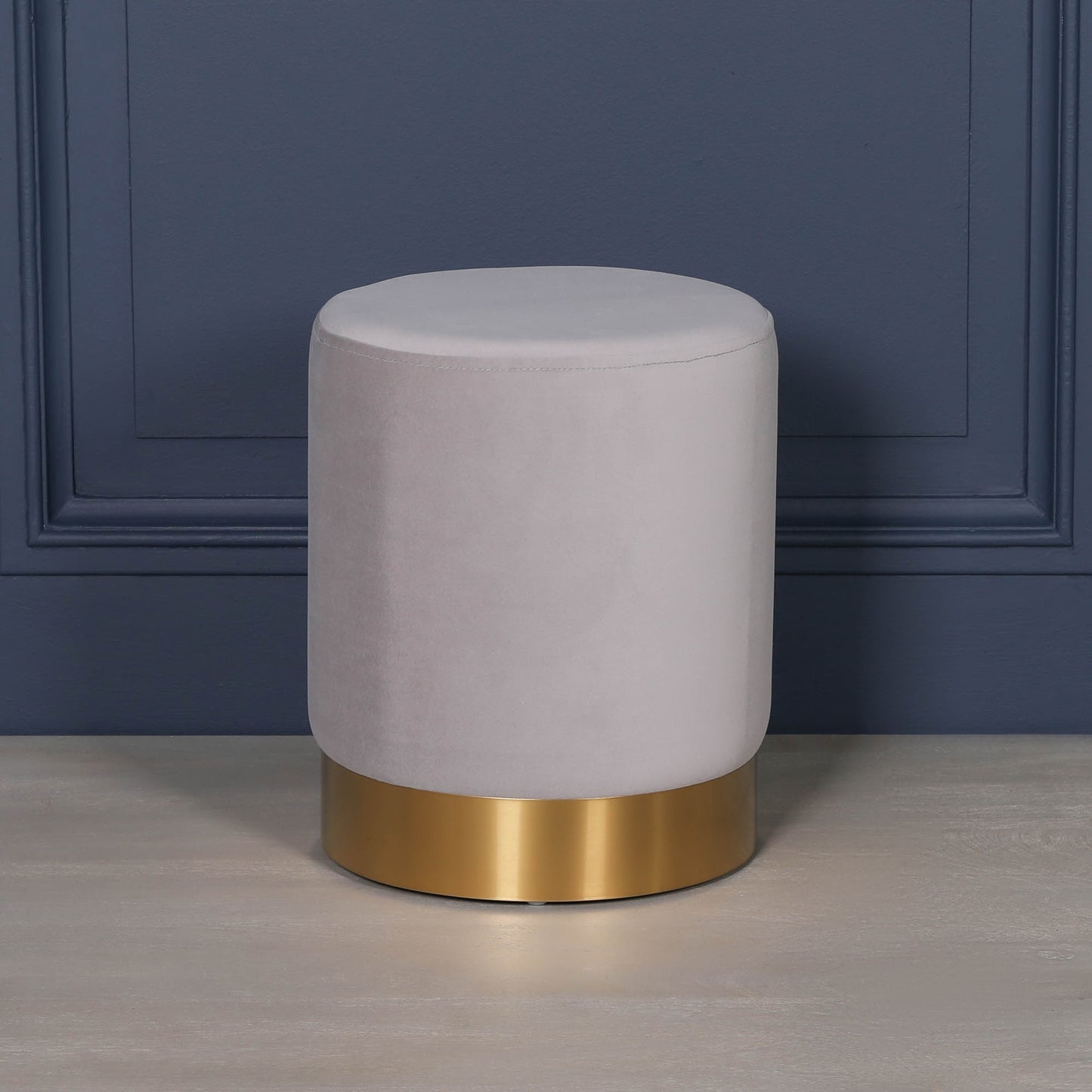 Grey Round Stool