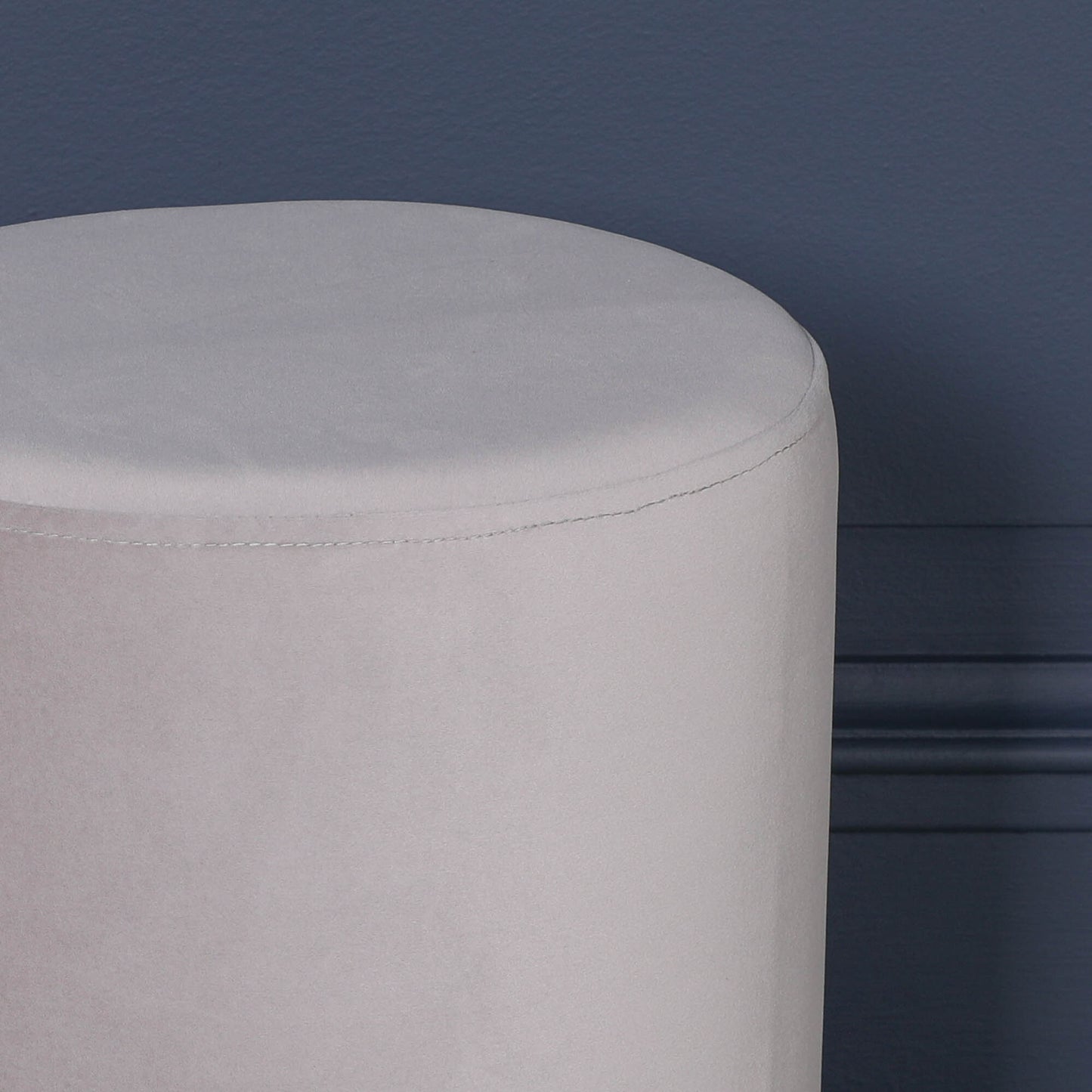 Grey Round Stool