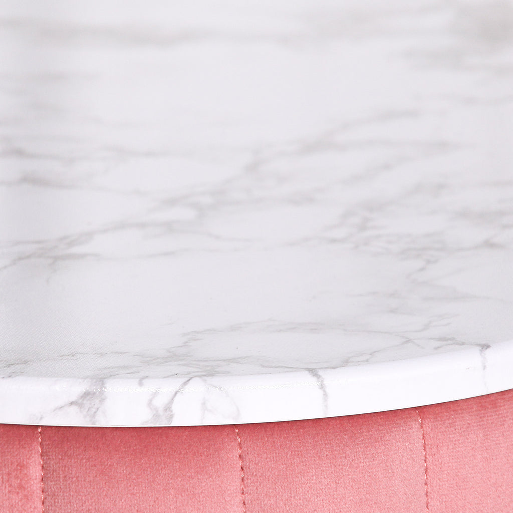 Pink Upholstered Dressing Table