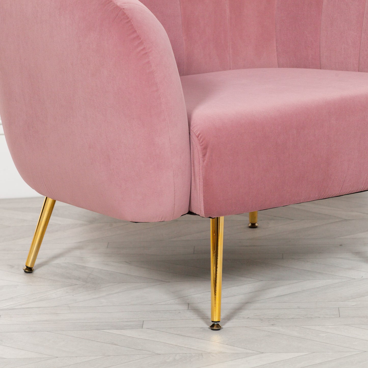 Pink Velvet Armchair