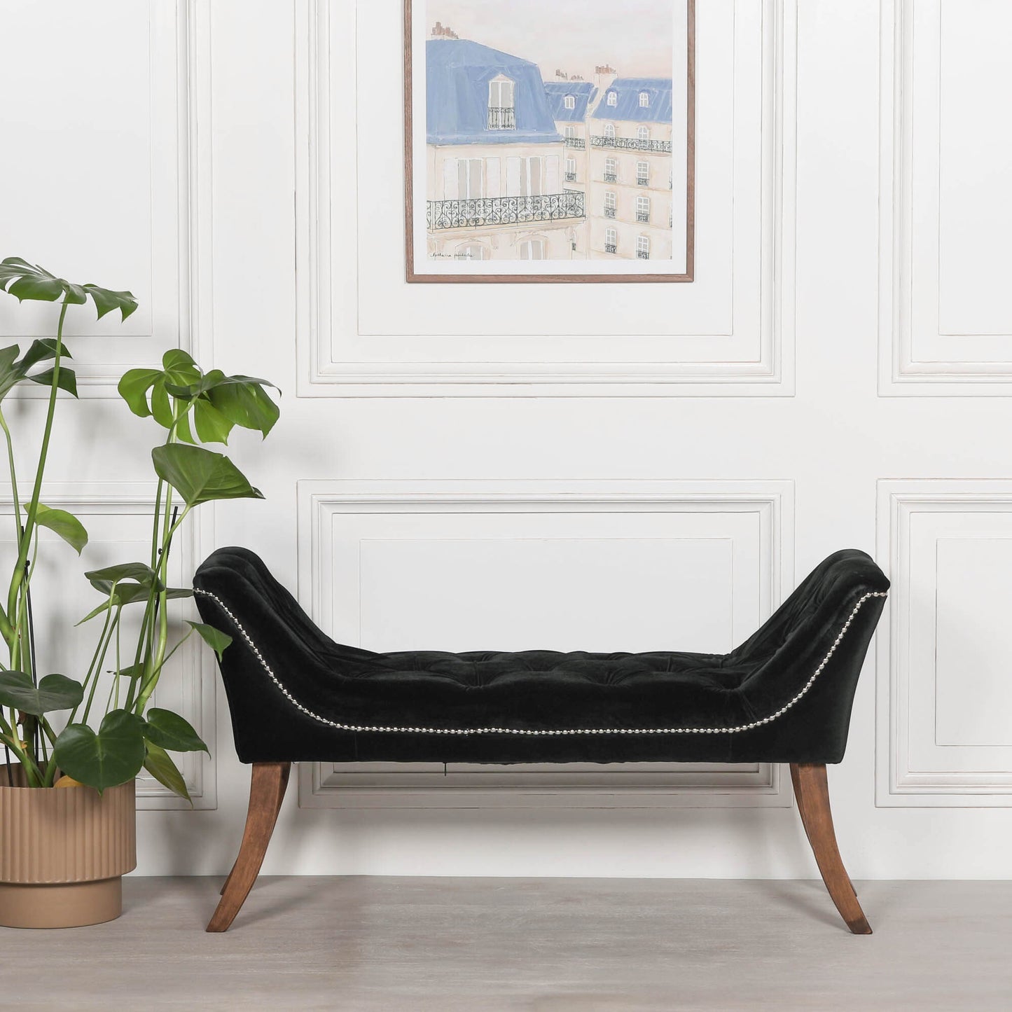 Black Velvet Bench