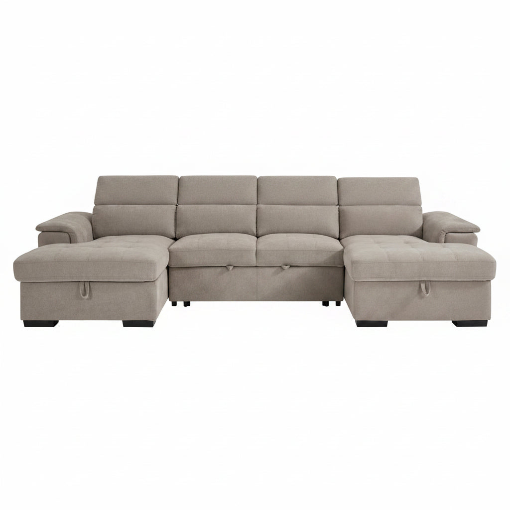 Alaya Sofabed Beige U Shape Corner