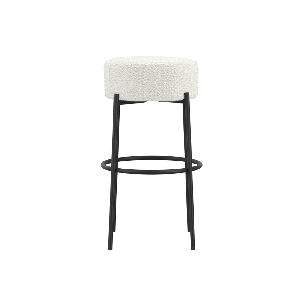 Harry Christian Home Ivory Counter Stool