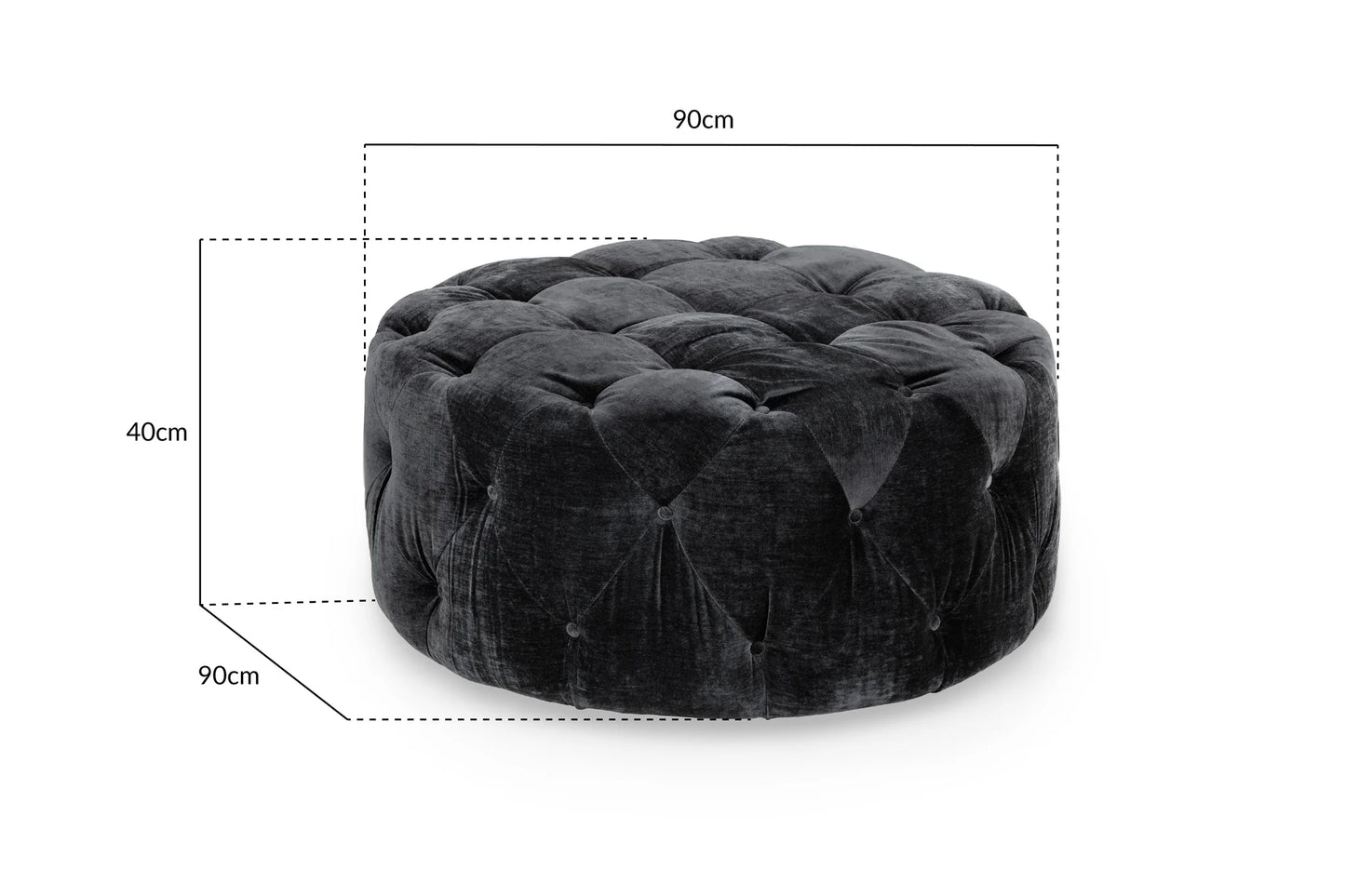 Valentino Slate Footstool