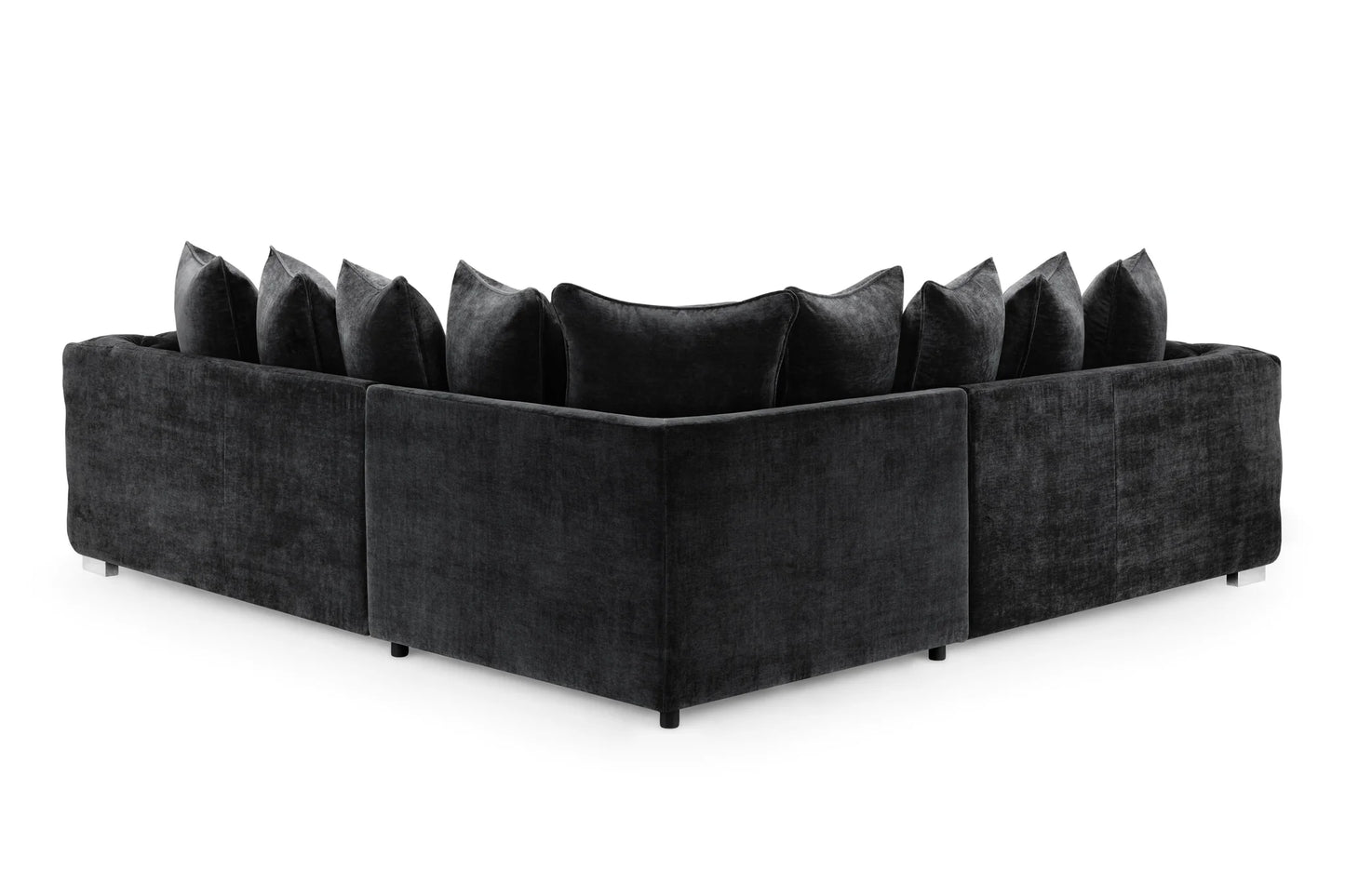 Valentino Large Corner Sofa In Slate