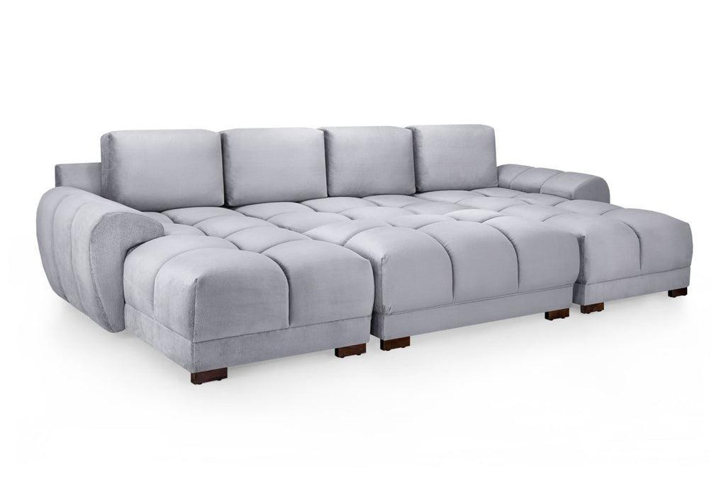 Azzuro Sofa Grey U Shape Corner