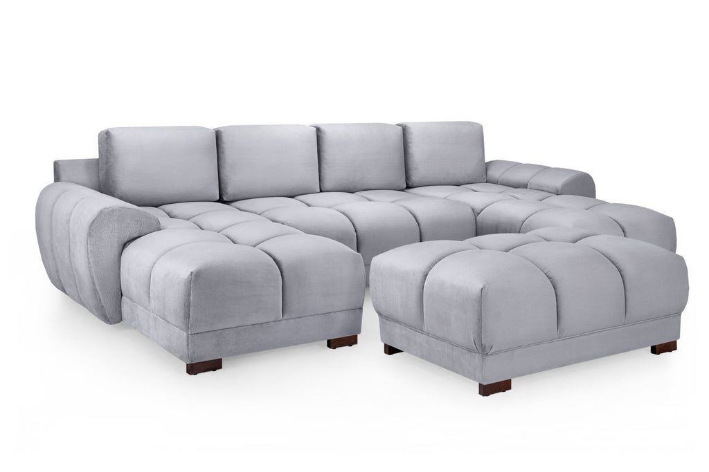 Azzuro Sofa Grey U Shape Corner