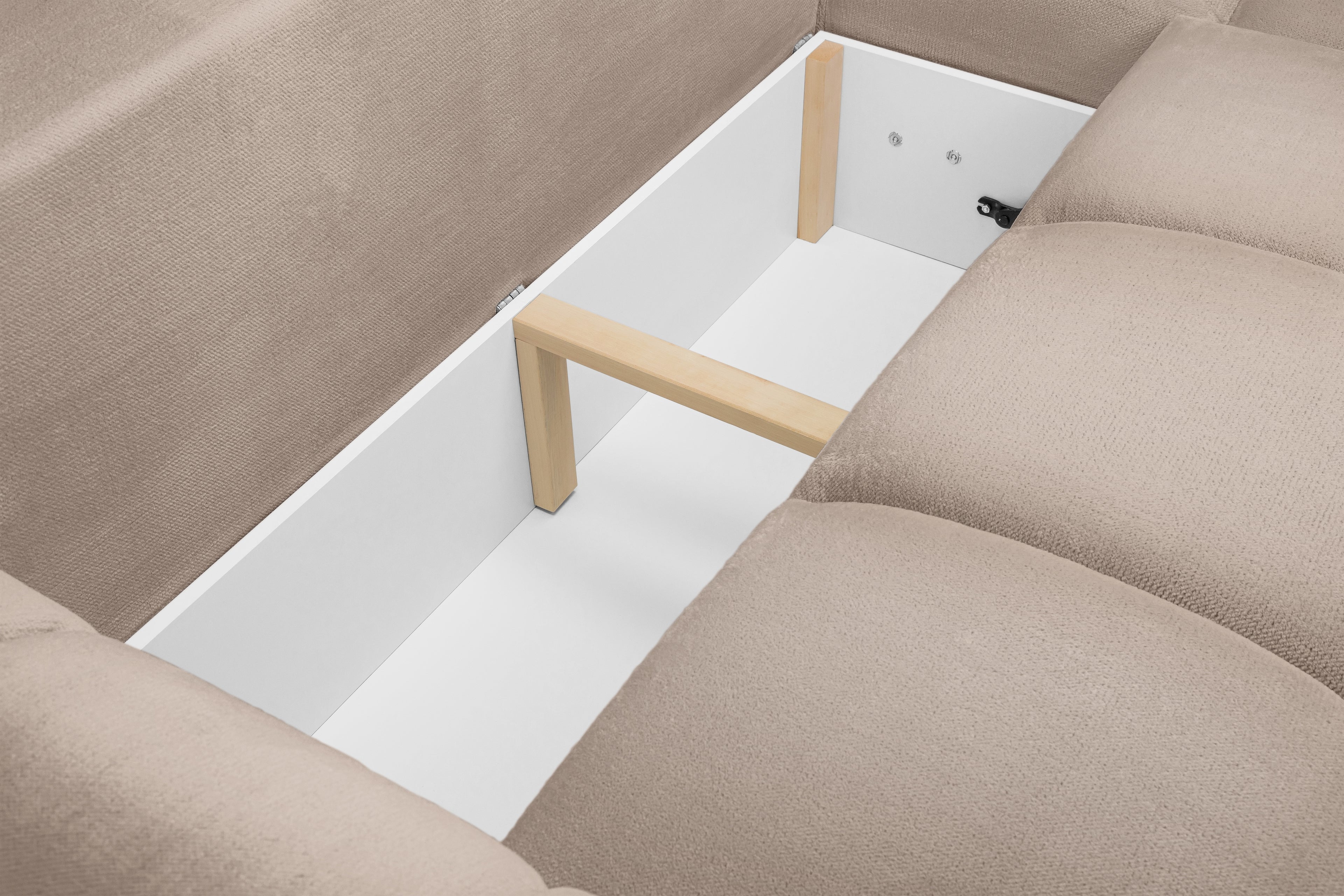 Azzuro Sofabed Mocha Universal Corner