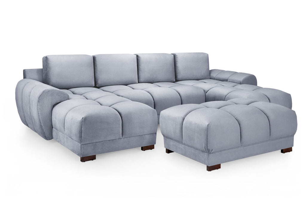 Azzuro Sofa Grey Footstool