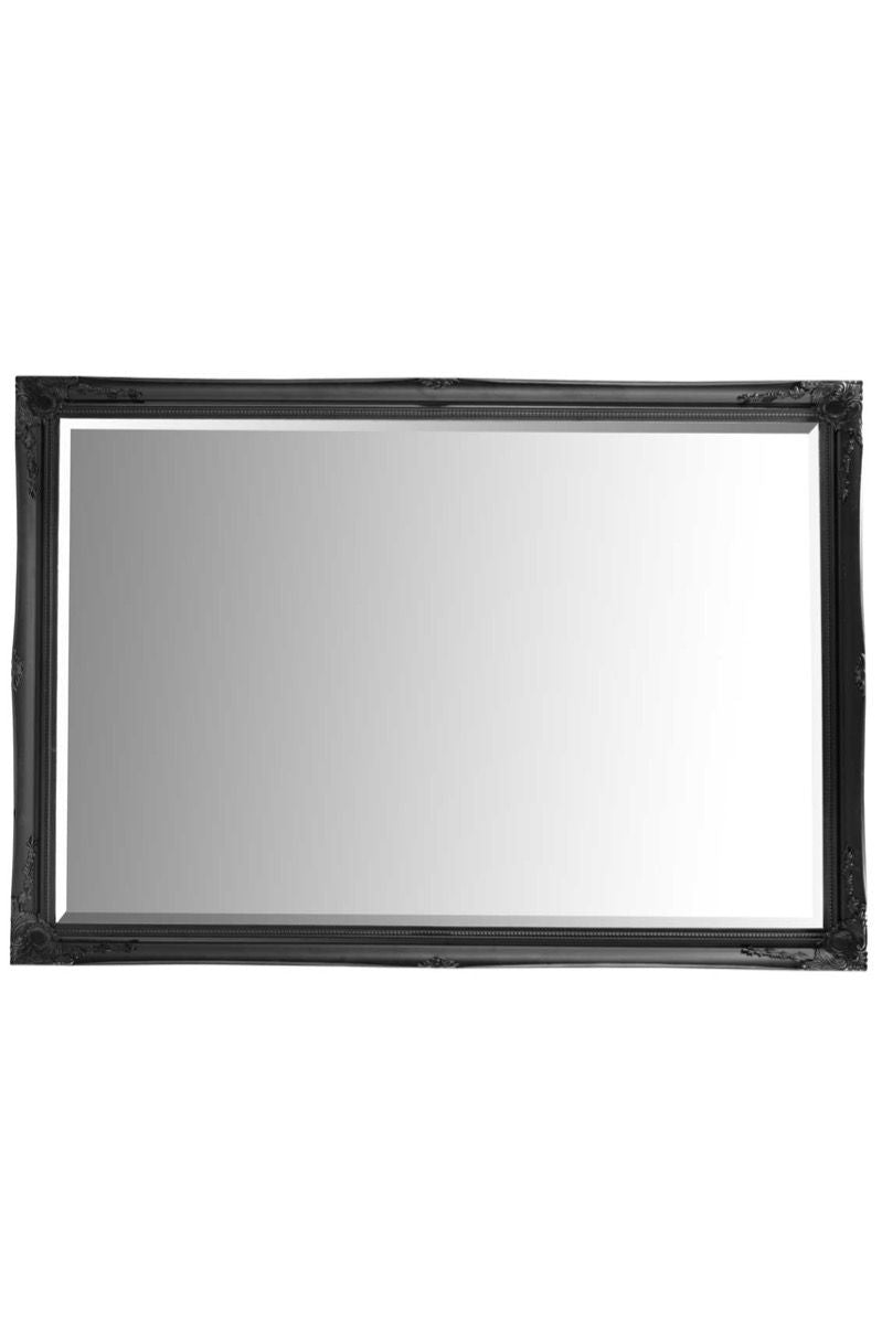 6.7 Foot Tall Extra Large Leaner Mirror in Black