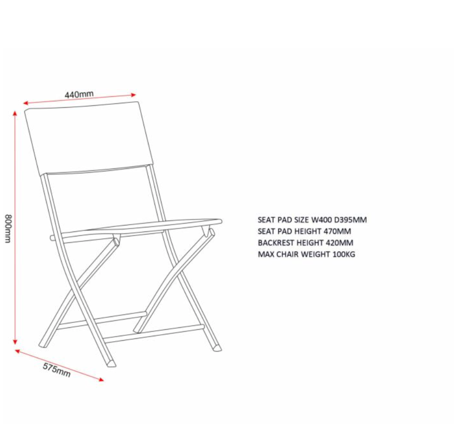 FOLDAWAY 2+1 GARDEN FURNITURE SET BY HARRY CHRISTIAN HOME ESSENTIALS