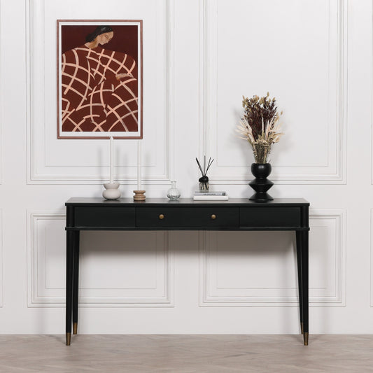 Black Painted Console Table