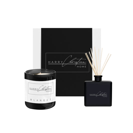 Harry Christian Home Blanqué Reed Diffuser & Candle Gift Set