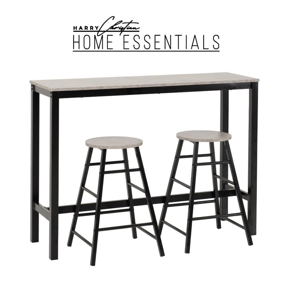 BREAKFAST BAR SET BY HOME ESSENTIALS BY HARRY CHRISTIAN HOME