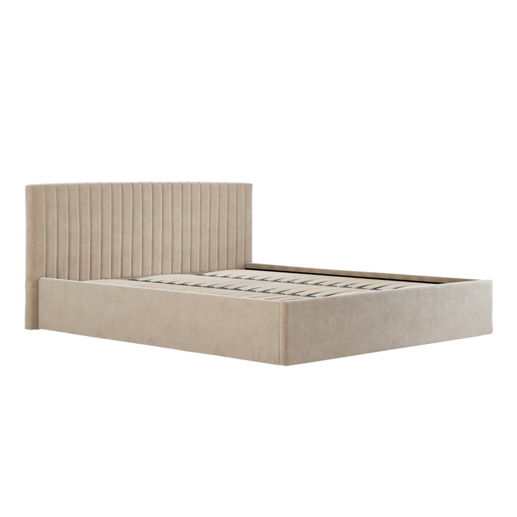 Berlin Beige Super King Ottoman Bed