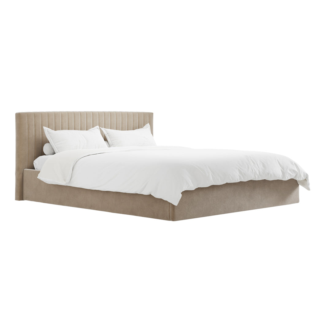 Berlin Beige Super King Ottoman Bed