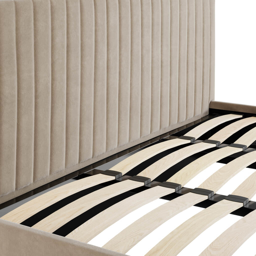 Berlin Beige Super King Ottoman Bed