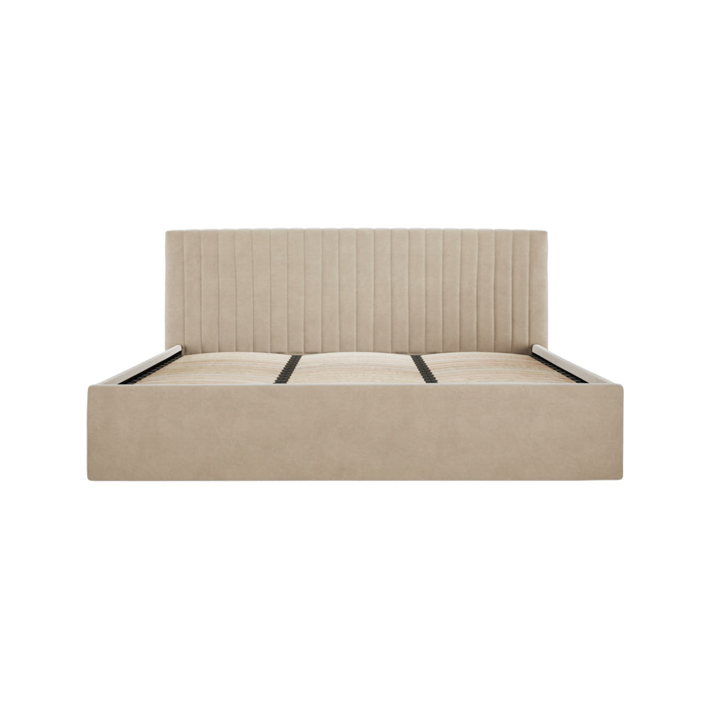 Berlin Beige Super King Ottoman Bed