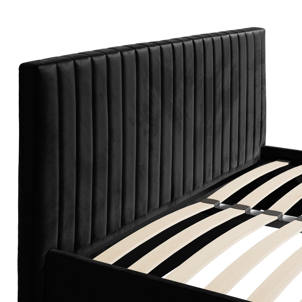 Berlin Black Ottoman Bed In Kingsize