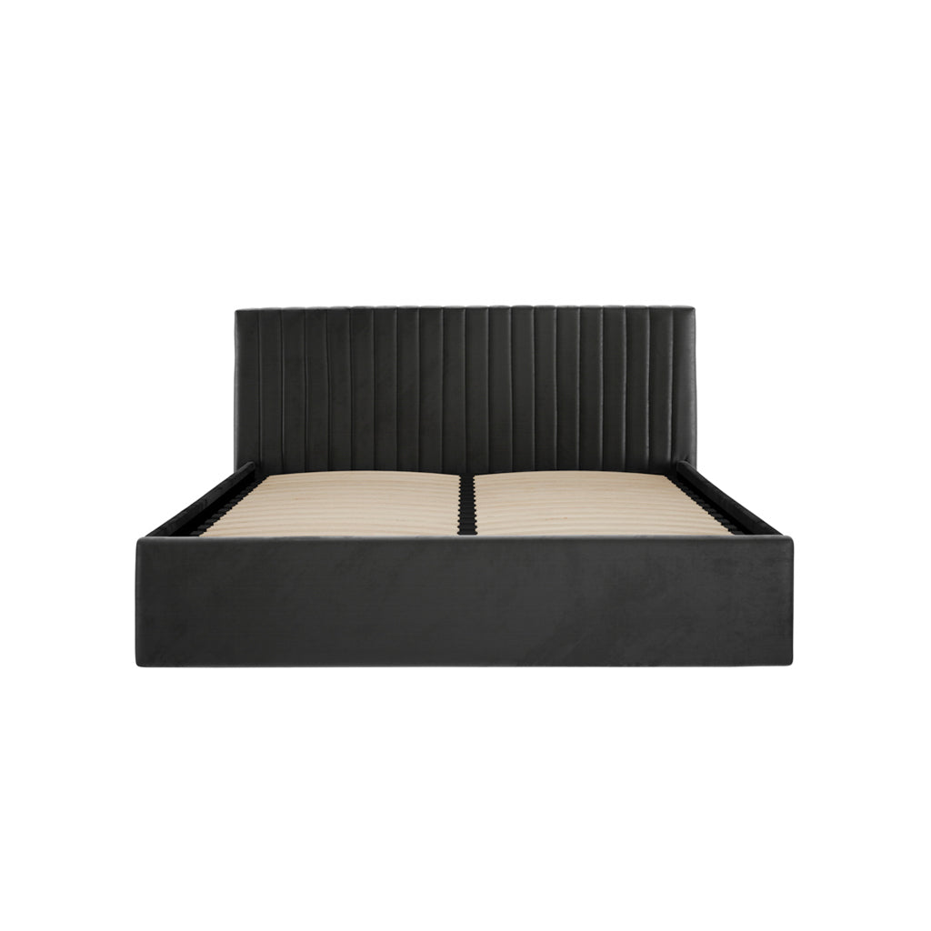Berlin Black Ottoman Bed In Kingsize