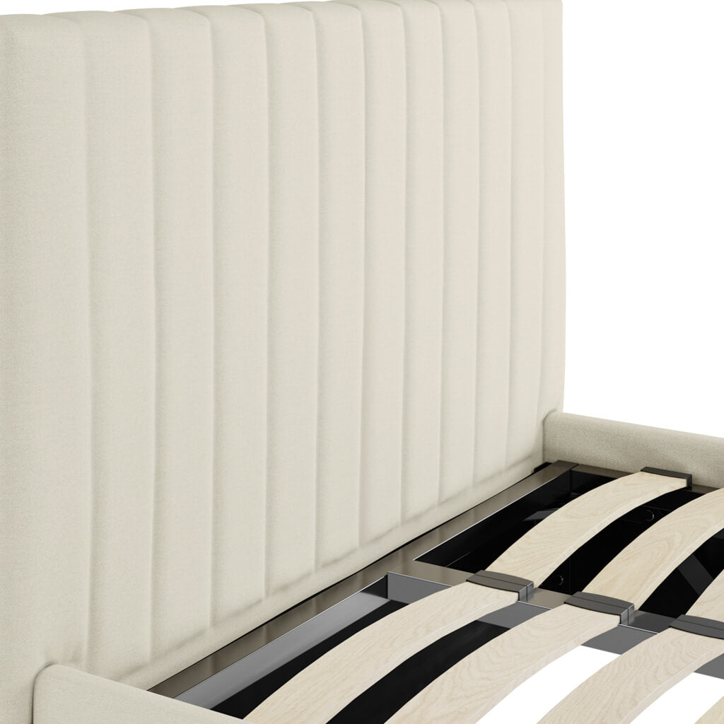 Berlin Milk Single Ottoman Bed