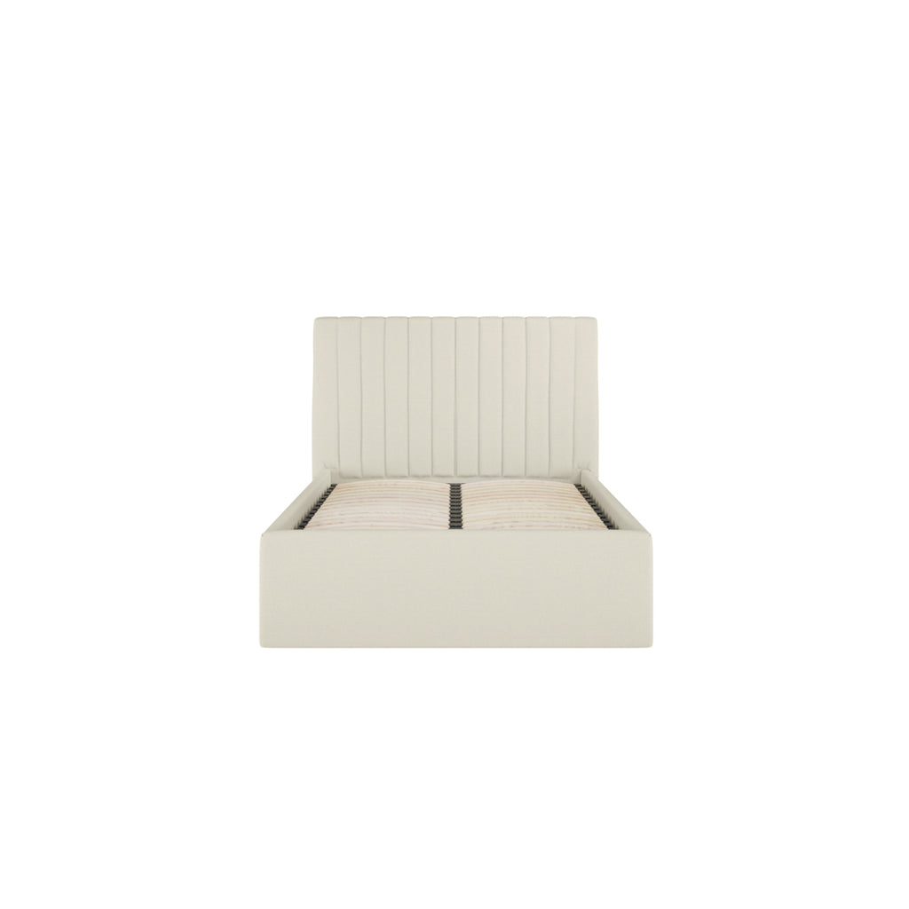 Berlin Milk Single Ottoman Bed