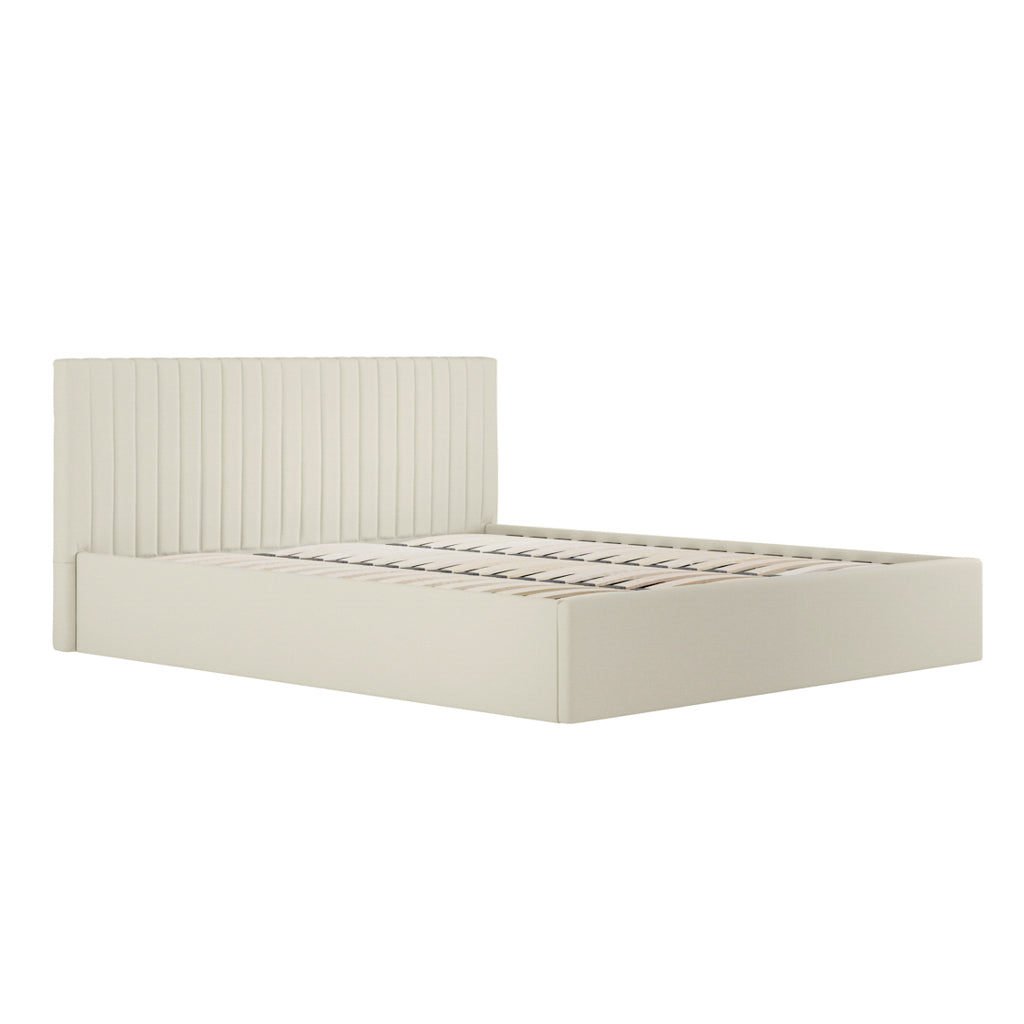 Berlin Milk Super Kingsize Ottoman Bed