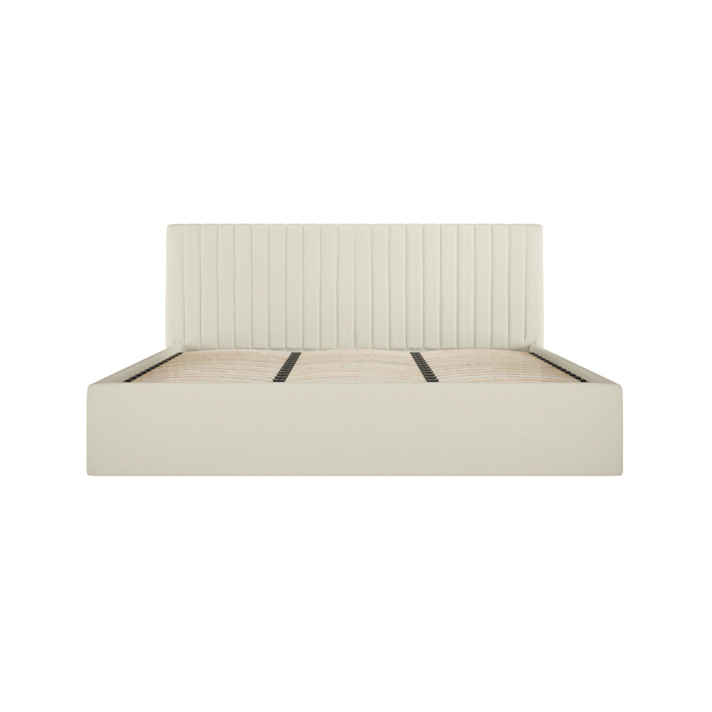 Berlin Milk Super Kingsize Ottoman Bed
